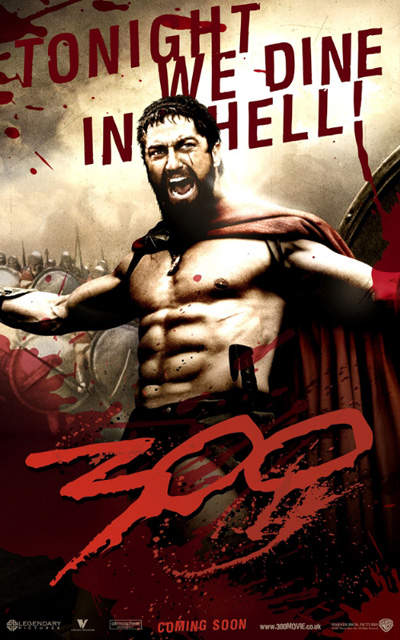 TOP 4 傑拉德巴特勒 Gerard James Butler
妞編輯對他印象最為深刻的就是在《300壯士:斯巴達的逆襲》裡的猛男身材,沒想到古代戰士的肌肉都在比大的。不騙你!裡面每位戰士的肌肉都超級大。而他飾演斯巴達的國王,當然肌肉王非他莫屬,你看那排列整齊的腹肌,看起來跟雞塊一樣可口。打仗時露出肌肉就可以把敵人嚇跑啦!(喂~哪有那麼容易)
