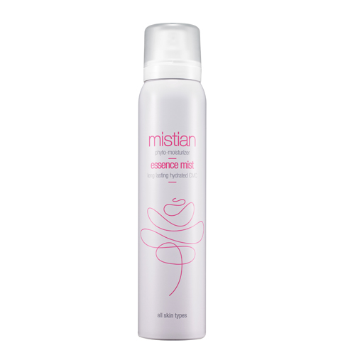 Essence mist ——Mistian / 100ml / 約台幣515元
含有金縷梅等天然保濕成分,是款強調保濕力的產品。另外還含有透明質酸可以補充真皮下不足的膠原蛋白,使用輕環境的方式壓縮真空,更是這項產品的特色。