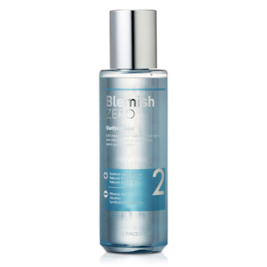Blemish ZERO化妝水 / 200ml / 售價約台幣370元
單純看含有AHA、BHA的成分的話不特別,沒想到使用後,就不需要再另外使用其他去角質產品了!推薦的小編說,她已經用到第四瓶了~(依然愛用中)洗臉後,當作基礎保養的第一步,用化妝棉輕拭較容易出油的T字部位,可以減少皮膚毛孔問題,還你一個乾淨光滑的肌膚喔!