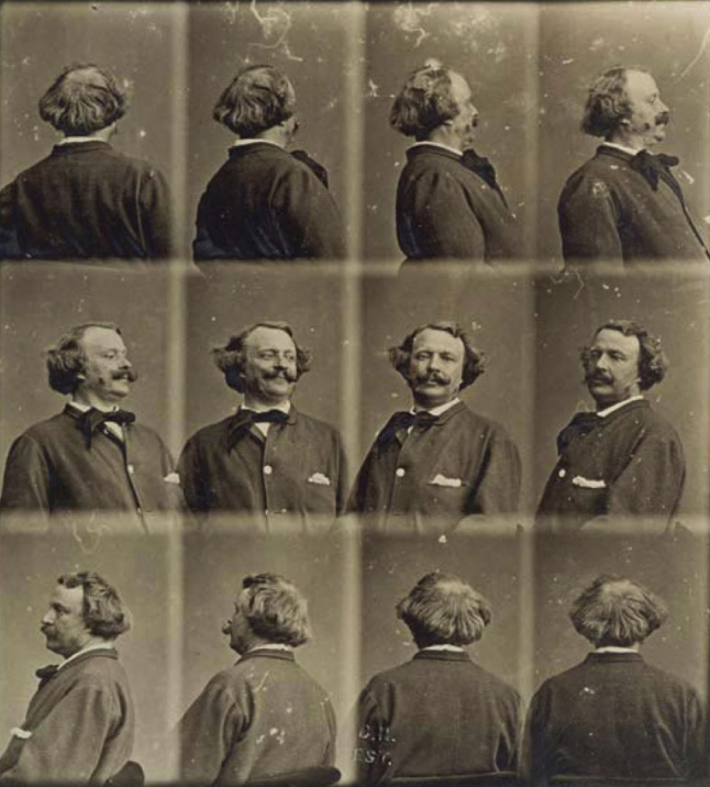 回顧1860年代時,法國的攝影師Felix Nadar也嘗試過360度旋轉自拍。自己的前後左右樣貌都可以以自拍的方式留下紀念,這正是因為人類的慾望而發展而成的技術呀~