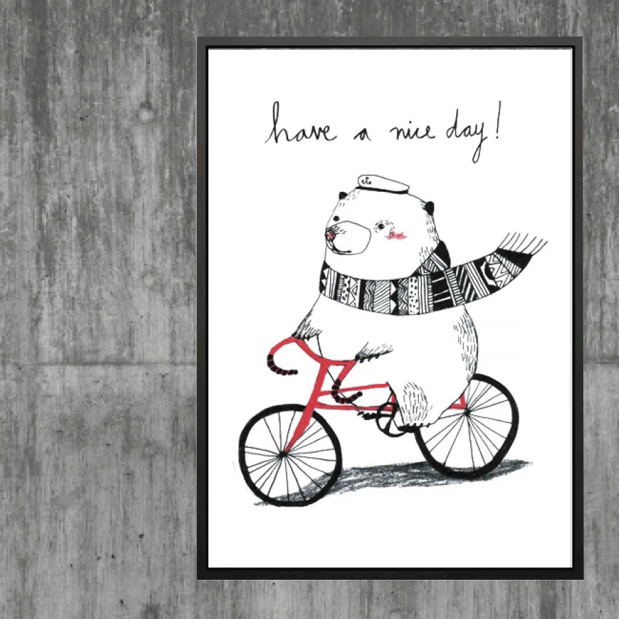 馬麻: Laura Lunenburger
名字: Have a nice day
大小: 10.5x15cm
行銷商: Birot
(對話框:哈囉!偶出生在德國,現在正騎單車環遊世界呢!)