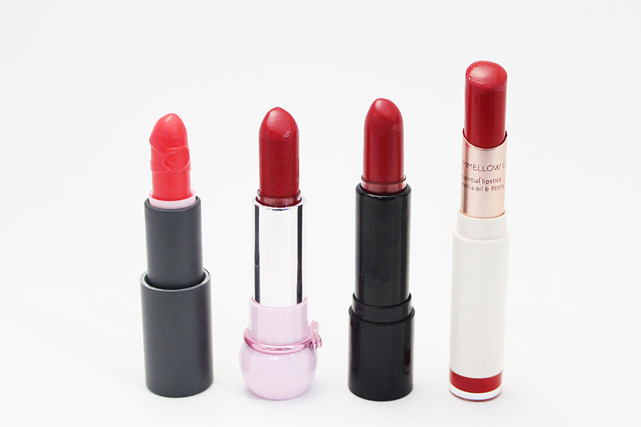 4. VDL Matte Intense Jared 607號(有高俊熙口紅之稱), Etude House Dear My Blooming Lips-talk RD302, Etude House Minnie Kissing Lips 1號 Minnie Red, Innisfree Creammellow Lipstick 8號