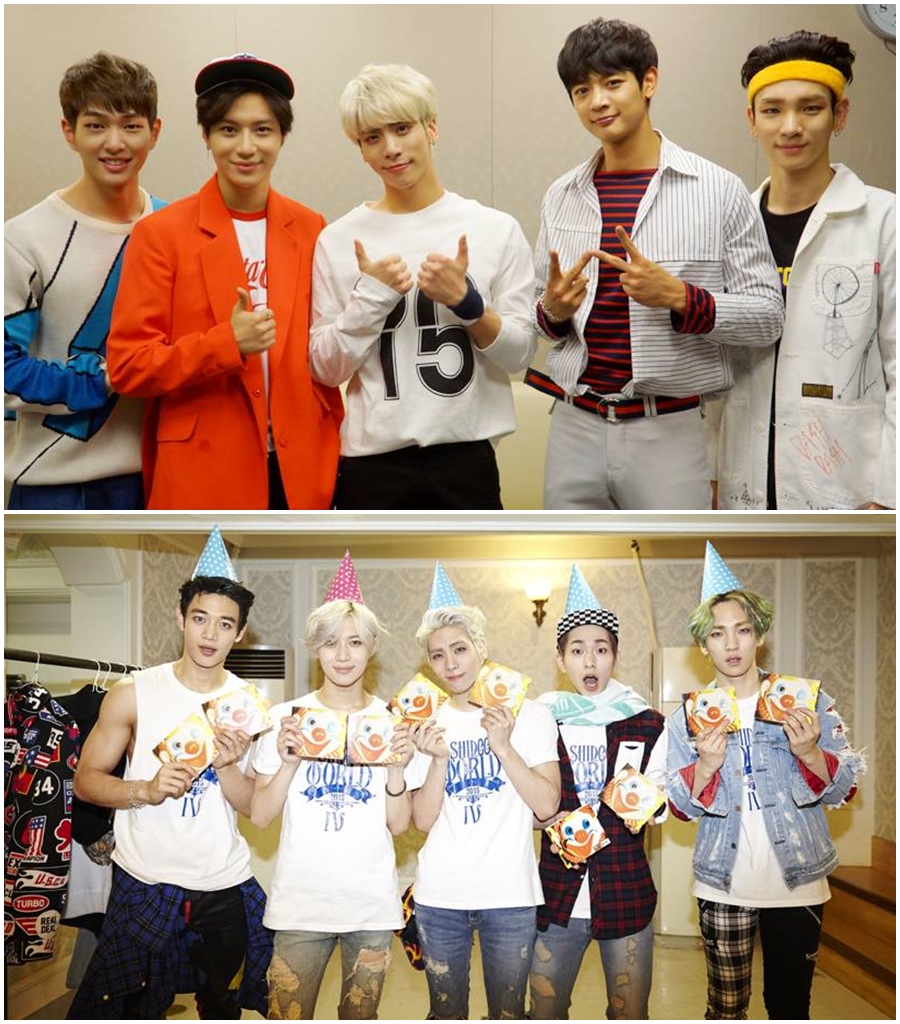 ★ SHINee :: 23.8 歲 ★
SHINee 的成員包括溫流、鐘鉉、KEY、珉豪和泰民,於 2008年正式出道,不知不覺也出道 7 年的他們,想當初每個人都是小弟弟啊,怎麼這麼快就長大了ㅠ_ㅠ(姨母心態)