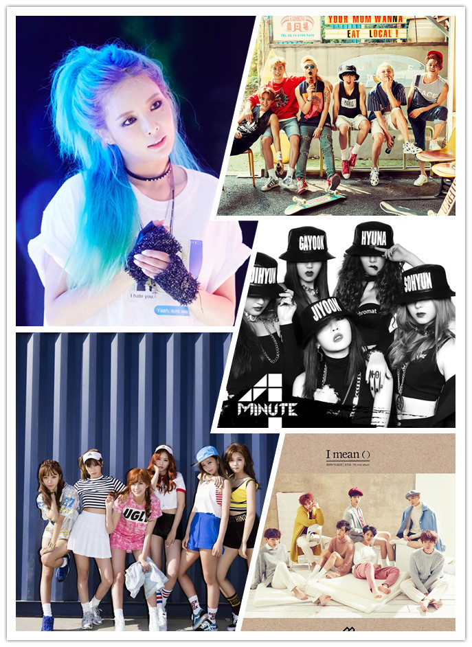 Cube娛樂也是,包含主力團4Minute、BEAST與泫雅的個人回歸,還有子公司Acube的Apink、新生代團BTOB、CLC等~產量也是很驚人啊~