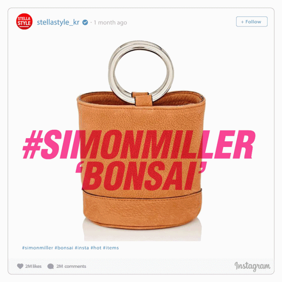 以圓環為素材而製作的另一個包──Simon Miller 的盆栽包 (Bonsai bag)! 已經人氣高到賣到缺貨了(°ο°)~!