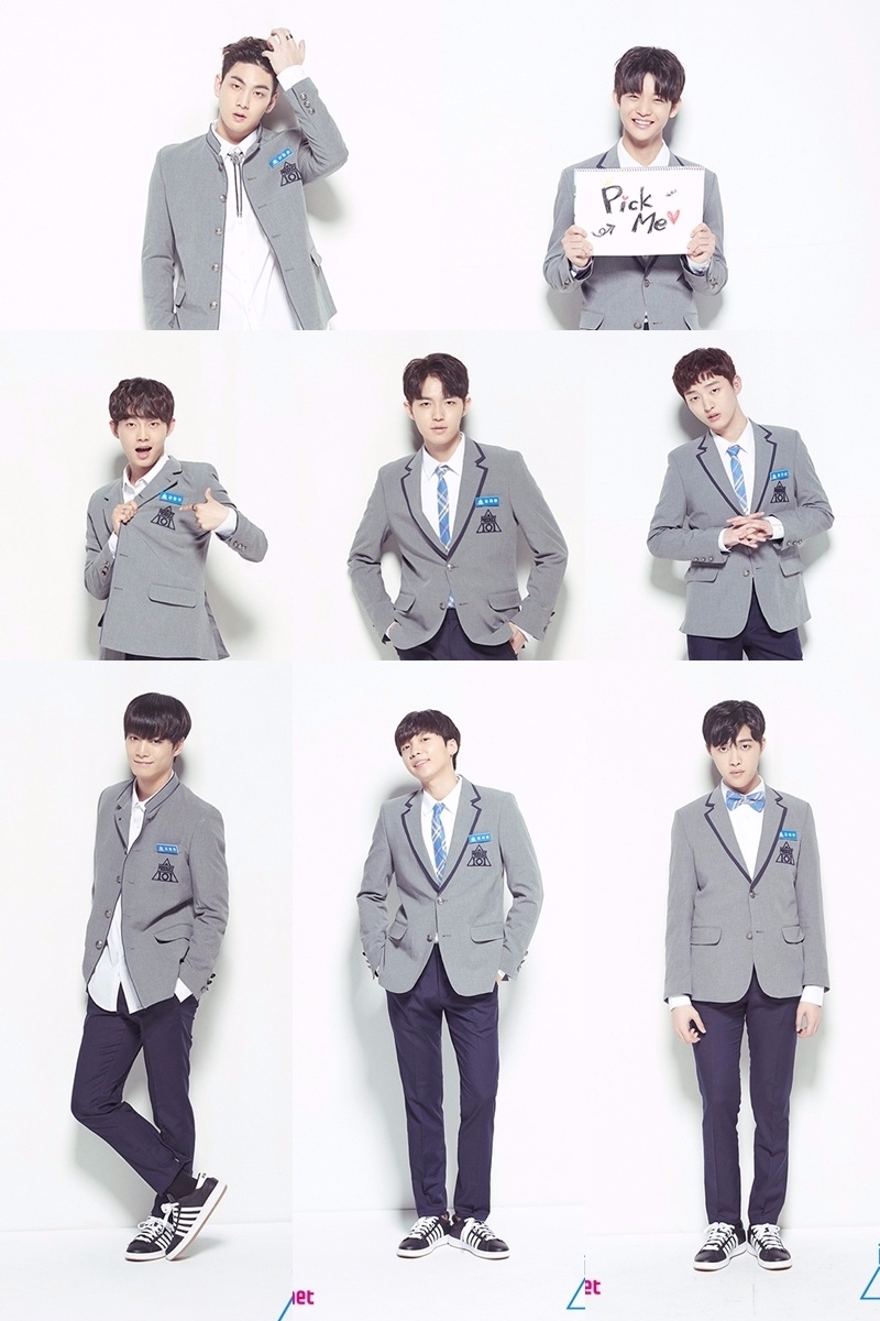 175公分(左至右) 上排 pledis-姜东昊 c9-裴珍映下排春-金龙国个人