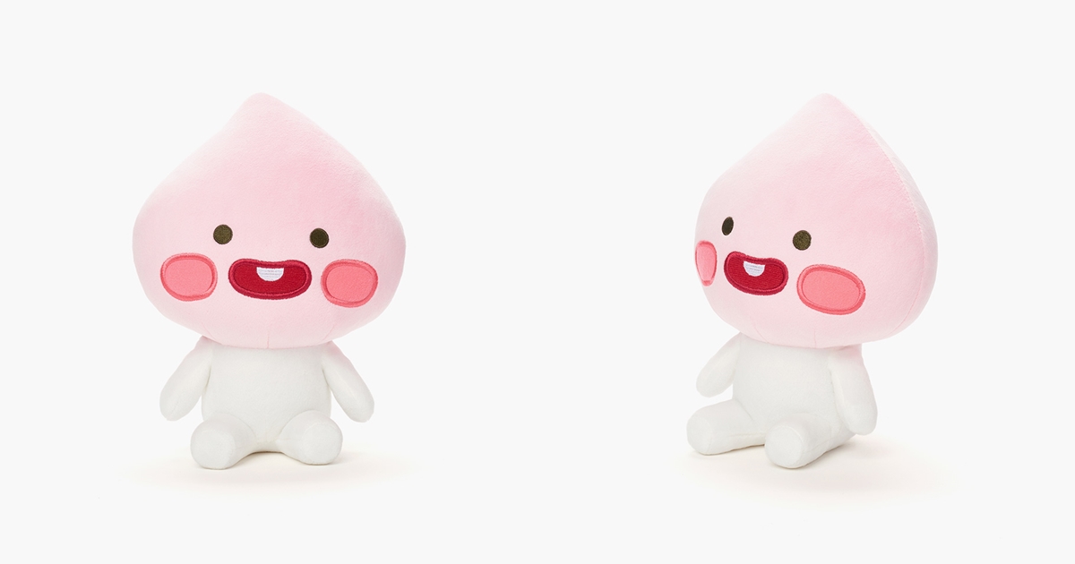 25cm plush little friends-apeach 24,000krw 约640元可爱的apeach
