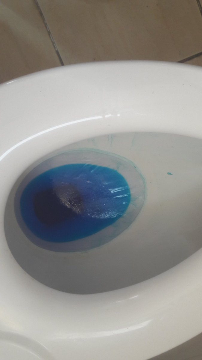 厕所里的马桶水表面竟然也冷到结冰了